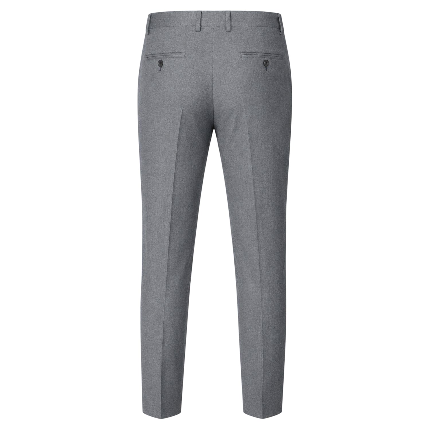 Dark Blue - Back - Boss Mens Kane Plain Straight Leg Trousers