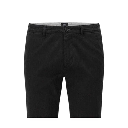 Black - Side - Boss Mens Crigan2 Plain Trousers