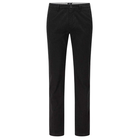 Black - Front - Boss Mens Crigan2 Plain Trousers