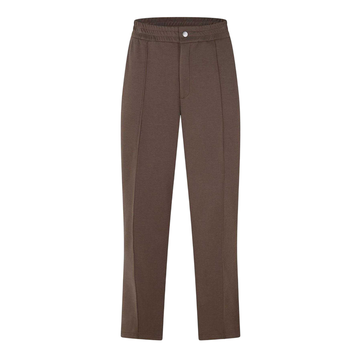 Umber-Stone - Front - Guess Mens Sonny Straight Leg Trousers
