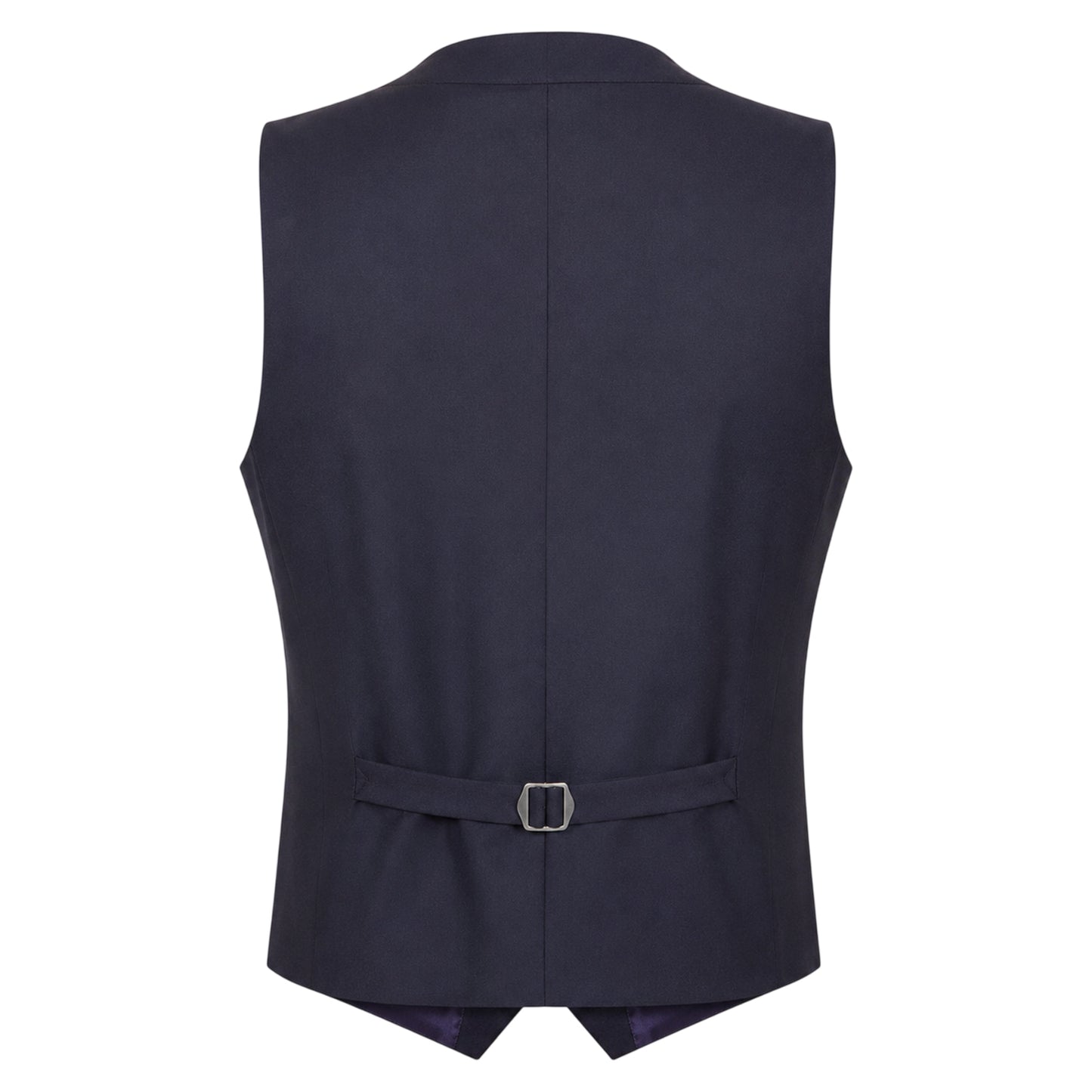 Navy - Back - Boss Mens L-Harversvest Tailored Waistcoat