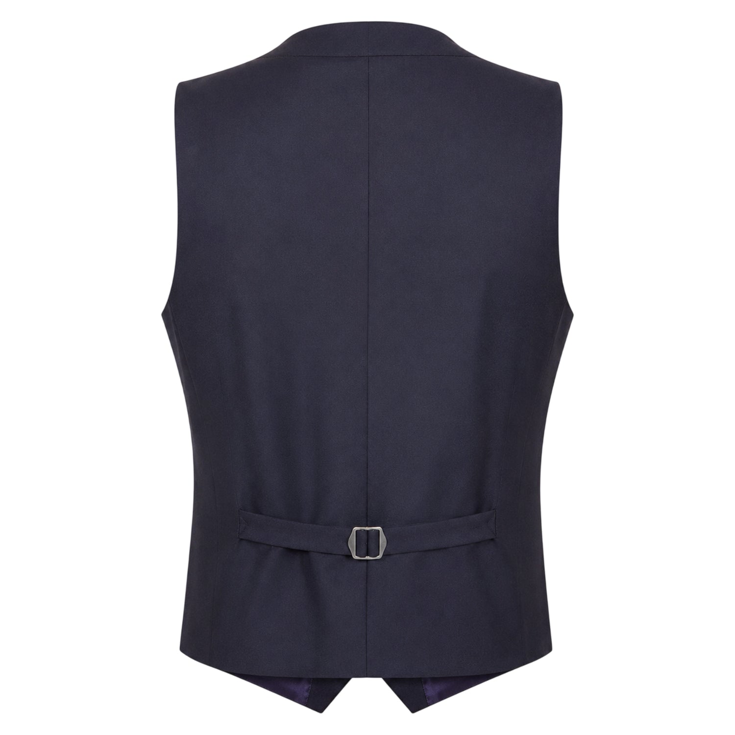 Navy - Back - Boss Mens L-Harversvest Tailored Waistcoat