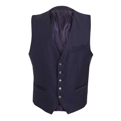 Navy - Front - Boss Mens L-Harversvest Tailored Waistcoat
