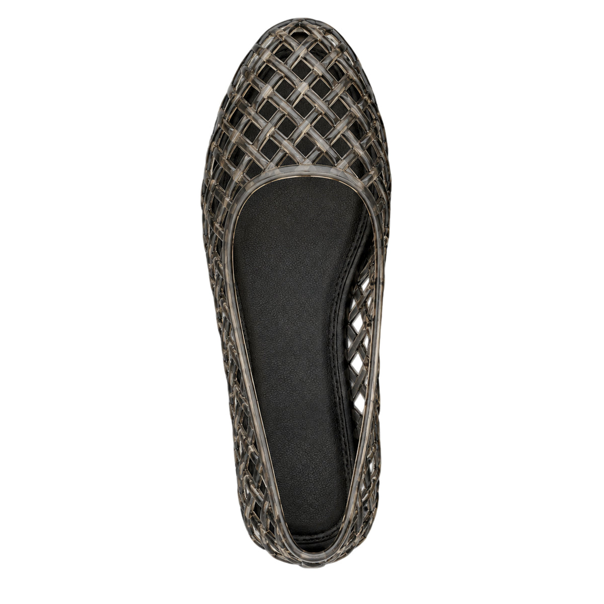 Black - Back - Where´s That From Womens-Ladies Clear Jelly Ballet Flats