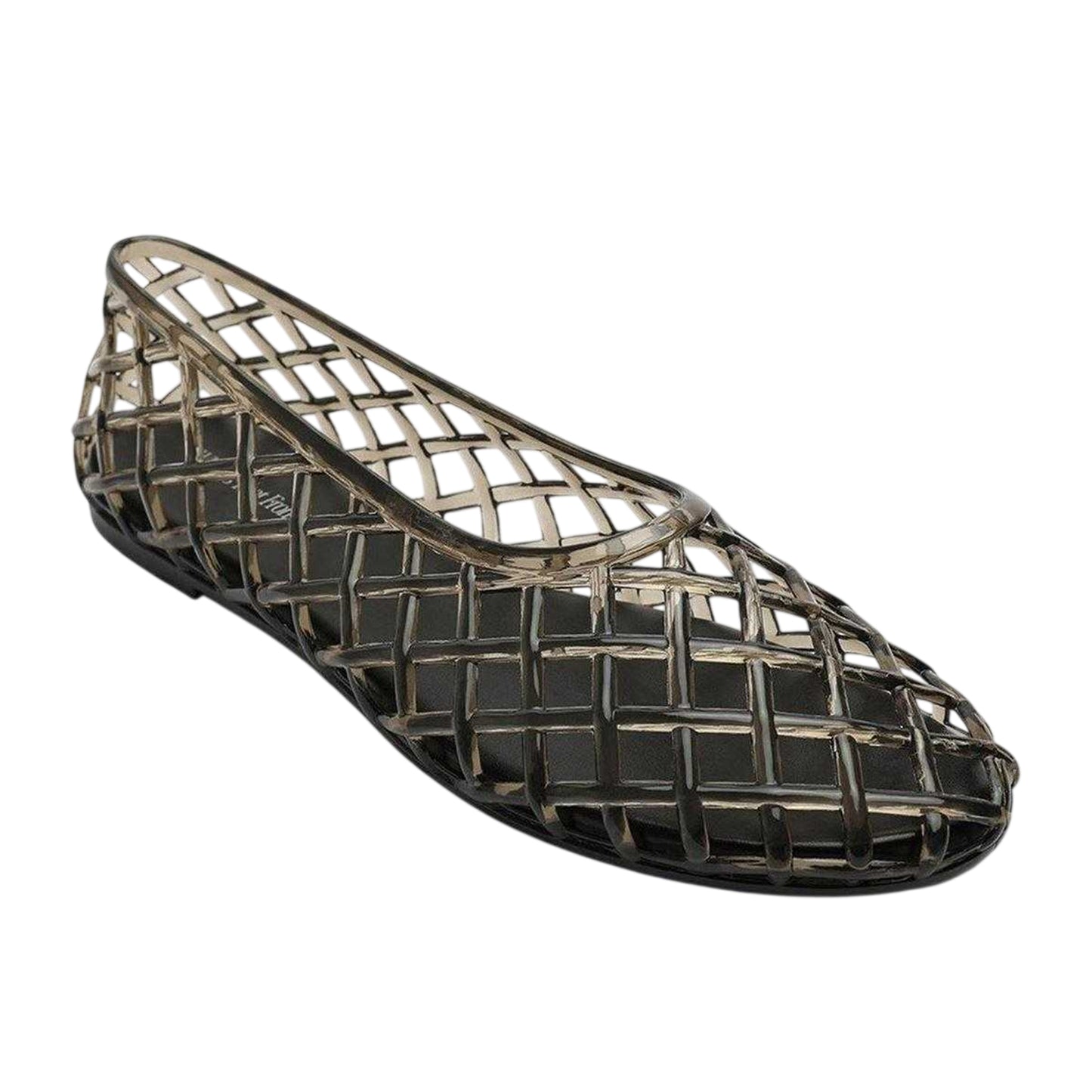 Black - Side - Where´s That From Womens-Ladies Clear Jelly Ballet Flats