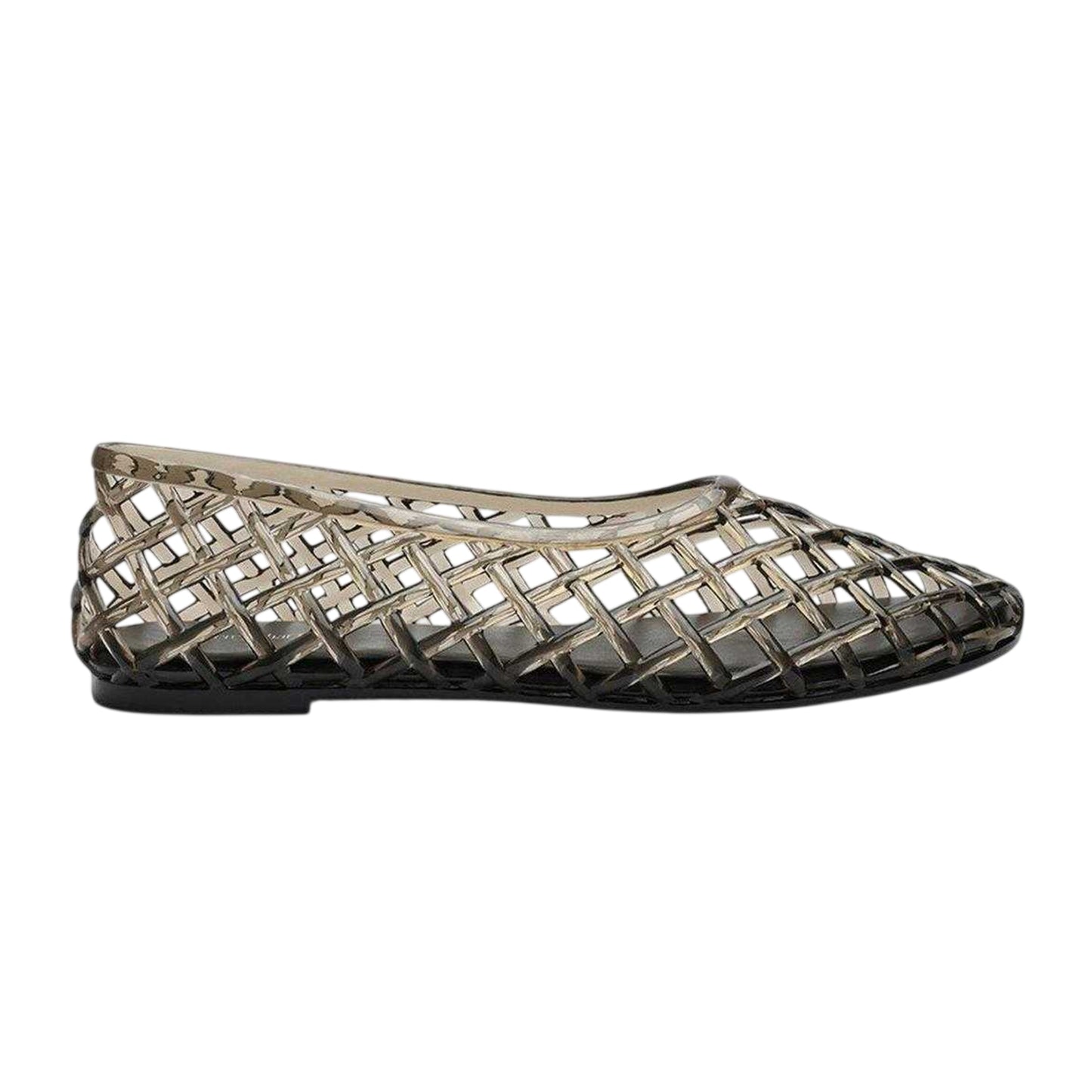 Black - Front - Where´s That From Womens-Ladies Clear Jelly Ballet Flats