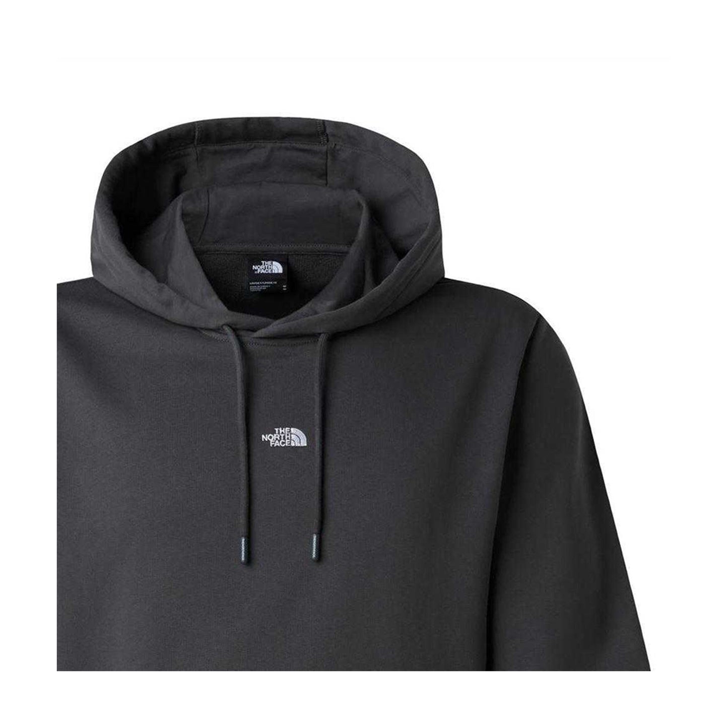 Anthracite Grey - Side - The North Face Mens Essential Overhead Relaxed Fit Hoodie