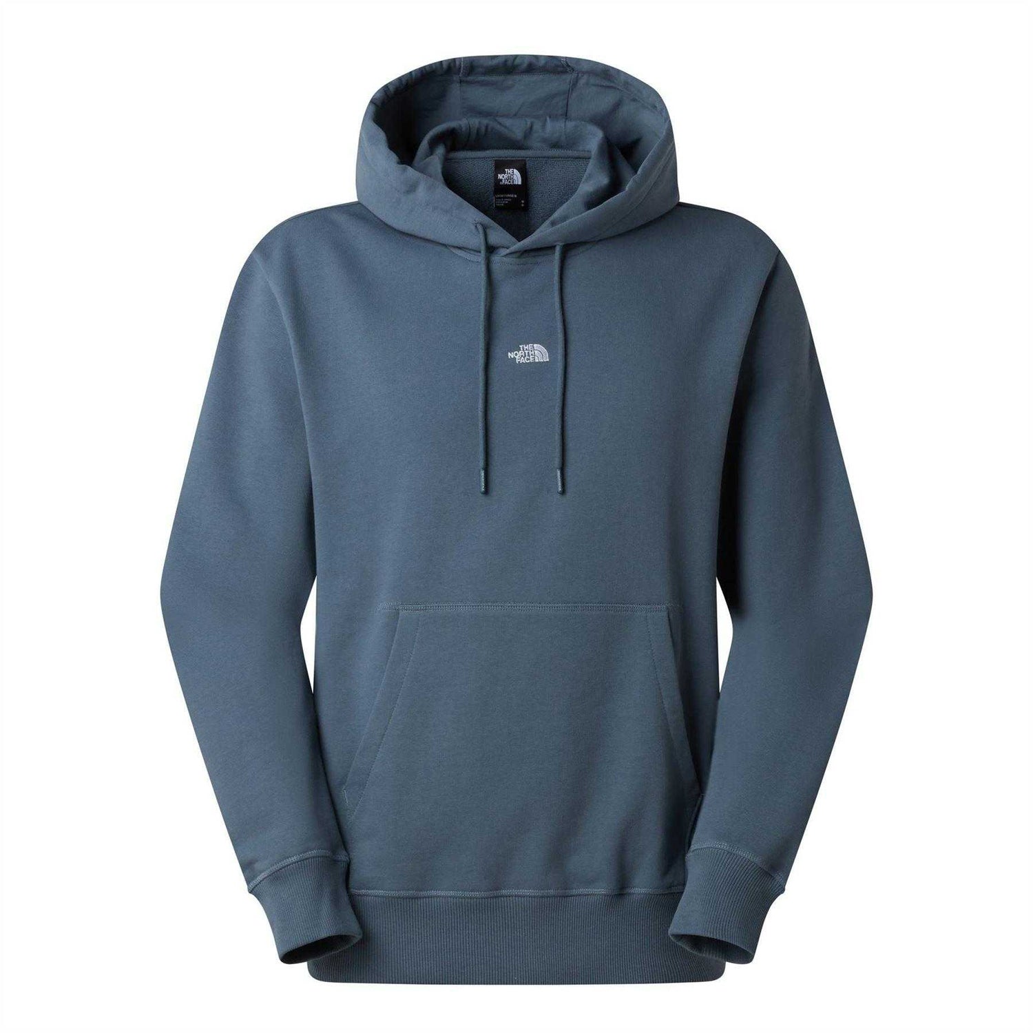 Granite Grey - Front - The North Face Mens Essential Overhead Relaxed Fit Hoodie