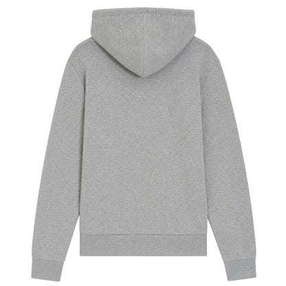 Silver - Back - Boss Mens Saggy Logo Full Zip Hoodie