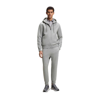 Silver - Lifestyle - Boss Mens Saggy Logo Full Zip Hoodie