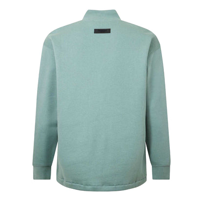 Green - Back - Fear Of God Essentials Mens Logo Crew Neck Sweatshirt