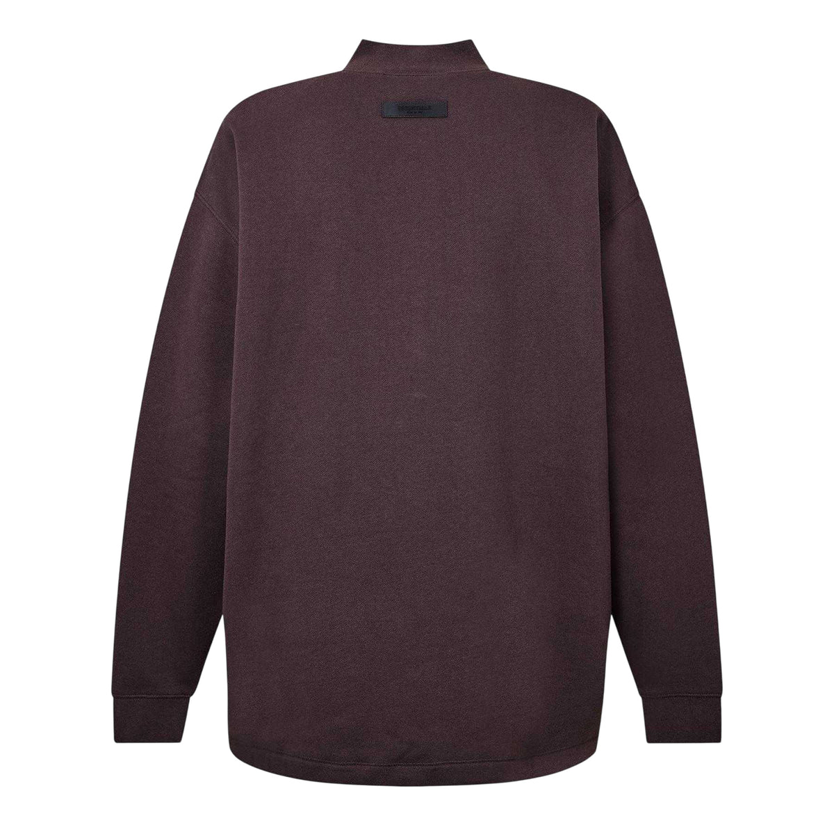 Plum - Back - Fear Of God Essentials Mens Logo Crew Neck Sweatshirt