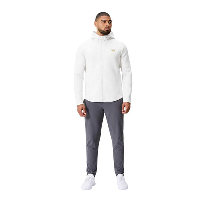 White Marl - Lifestyle - Canterbury Mens Everest Regular Raglan Full Zip Hoodie