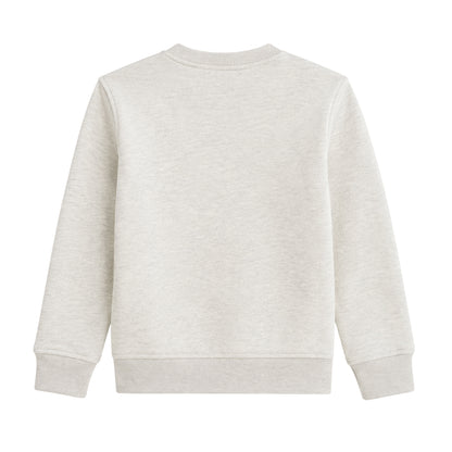 Light Grey - Back - Tommy Hilfiger Childrens-Kids Heritage Embroidered Crew Neck Sweatshirt