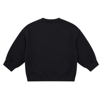 Black - Back - Couture Club Childrens-Kids Drop Shoulder Boxy Sweatshirt