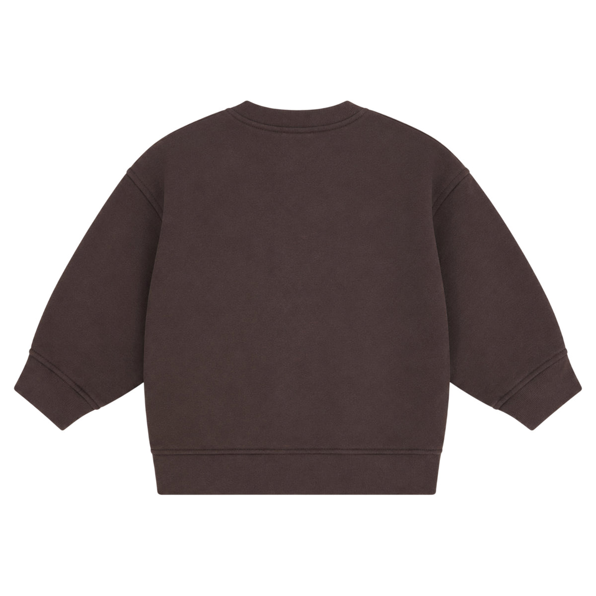 Brown - Back - Couture Club Childrens-Kids Drop Shoulder Boxy Sweatshirt