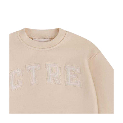 Buttermilk - Side - Couture Club Childrens-Kids Drop Shoulder Boxy Sweatshirt