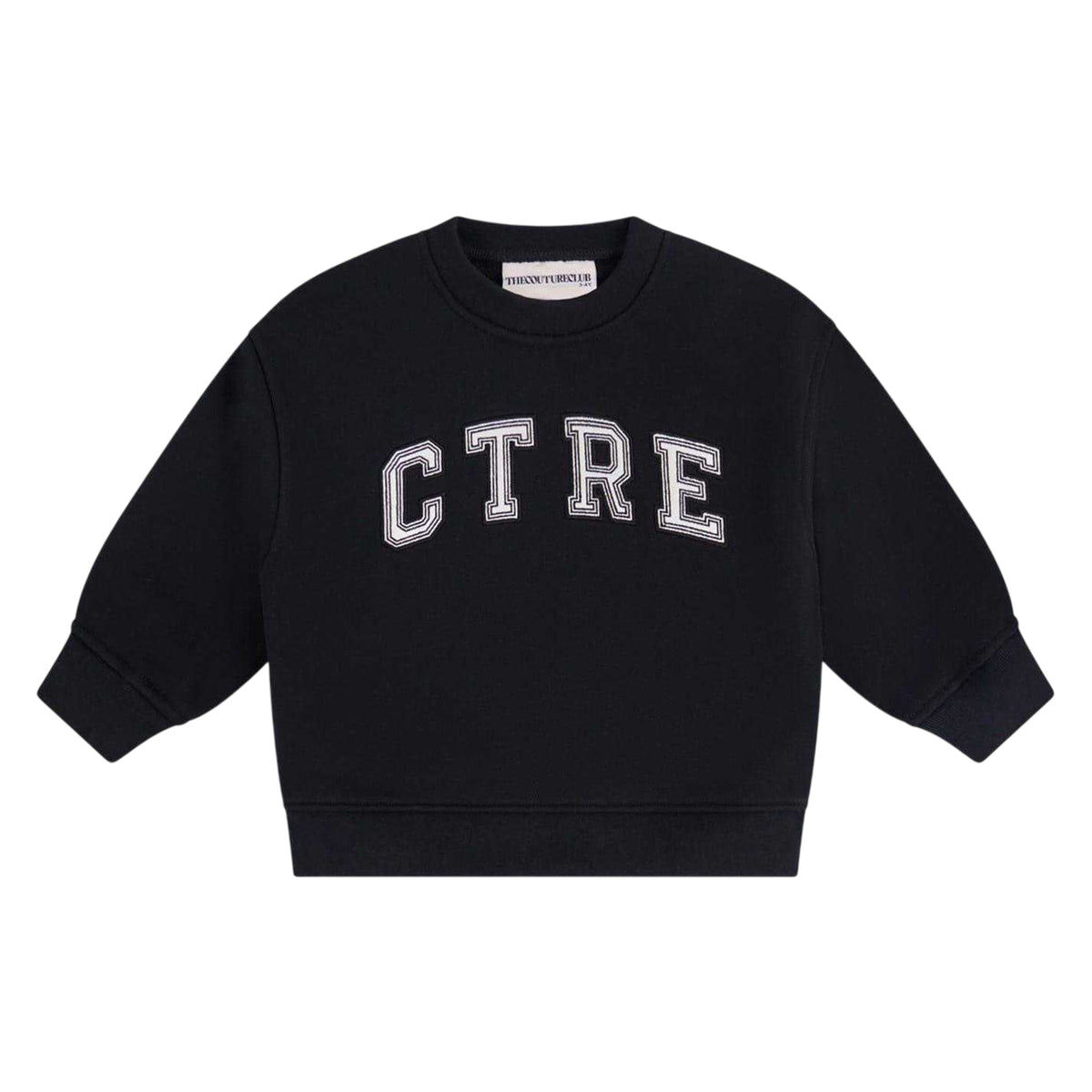Black - Front - Couture Club Childrens-Kids Drop Shoulder Boxy Sweatshirt