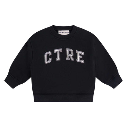 Black - Front - Couture Club Childrens-Kids Drop Shoulder Boxy Sweatshirt