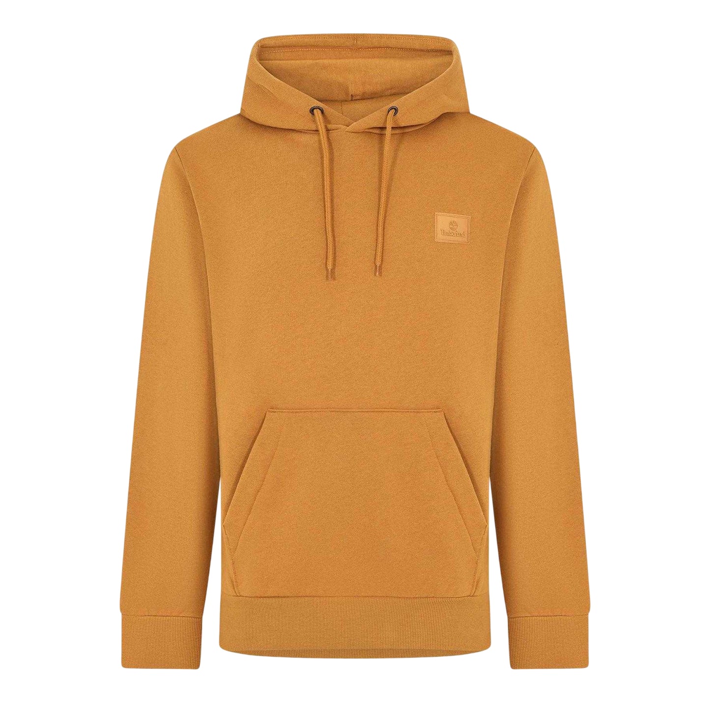 Dark-Wheat - Front - Timberland Mens Badge Regular Hoodie
