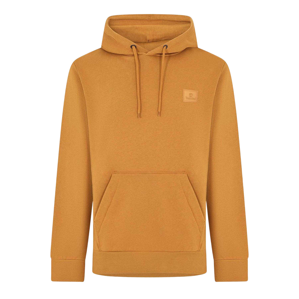 Dark-Wheat - Front - Timberland Mens Badge Regular Hoodie