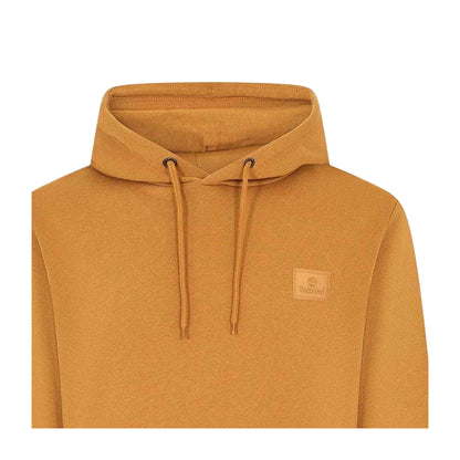 Dark-Wheat - Side - Timberland Mens Badge Regular Hoodie