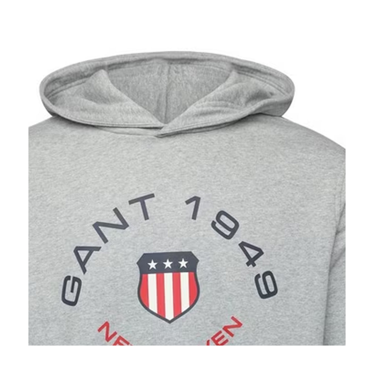 Light Grey - Side - Gant Mens 1949 Pullover Hoodie