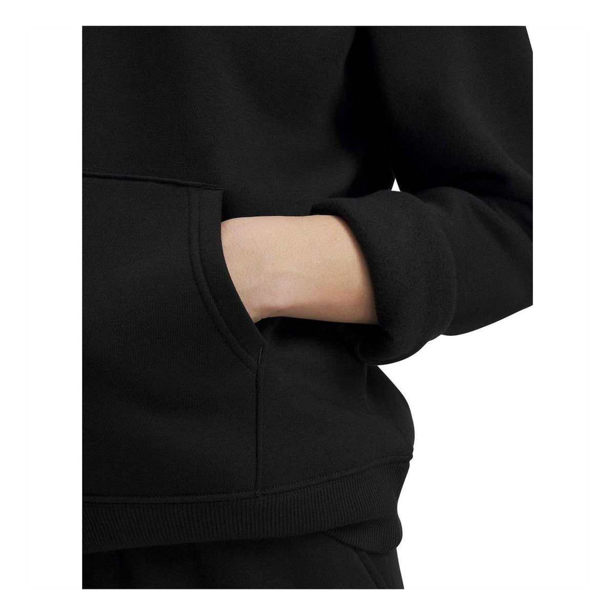 Black - Side - Under Armour Womens-Ladies Rival Fleece Hoodie