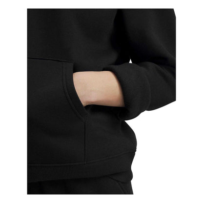Black - Side - Under Armour Womens-Ladies Rival Fleece Hoodie