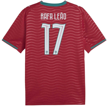 Red - Back - Puma Mens Rafael Leao 2026 Portugal Home Shirt