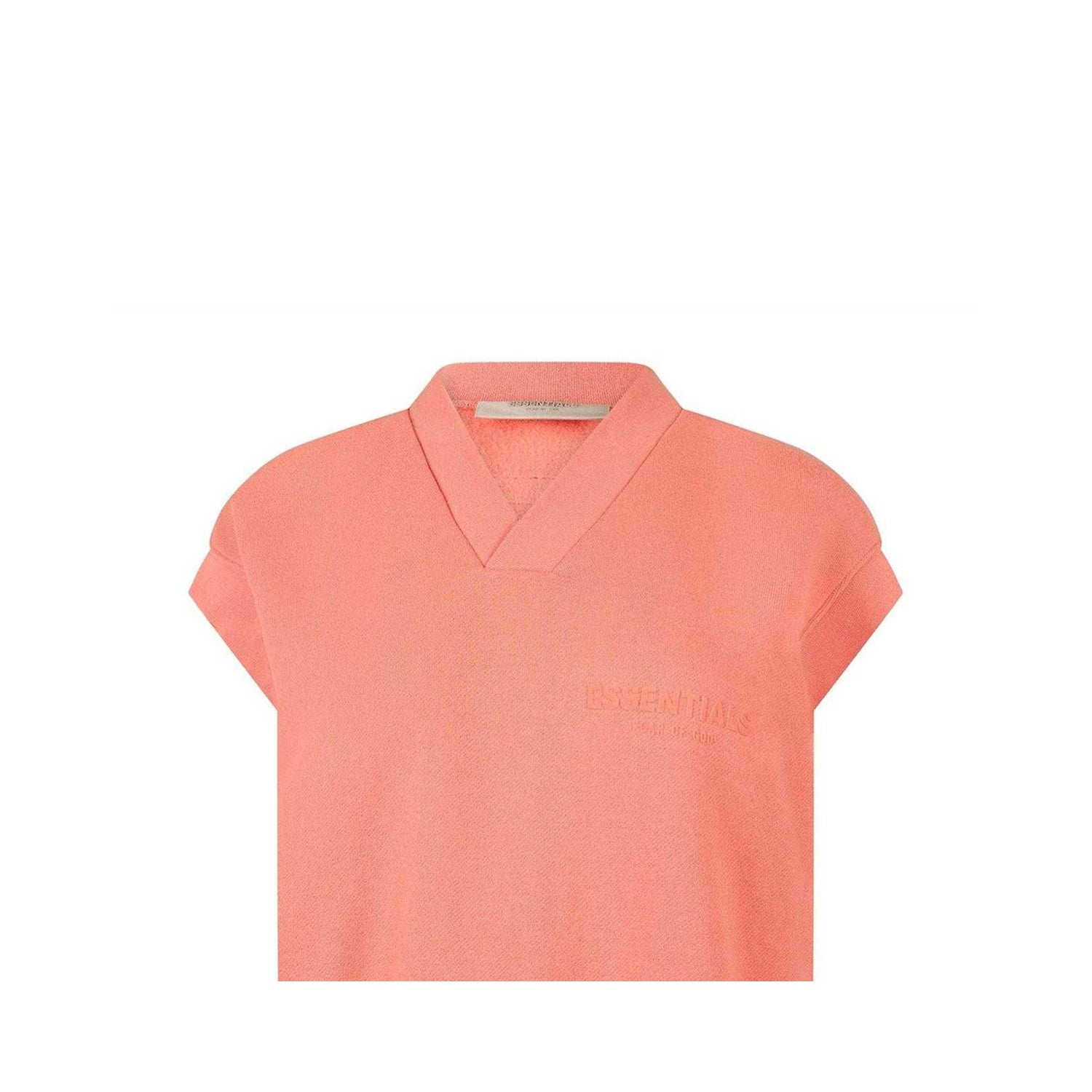 Coral - Side - Fear Of God Essentials Womens-Ladies Knitted Sweater Vest