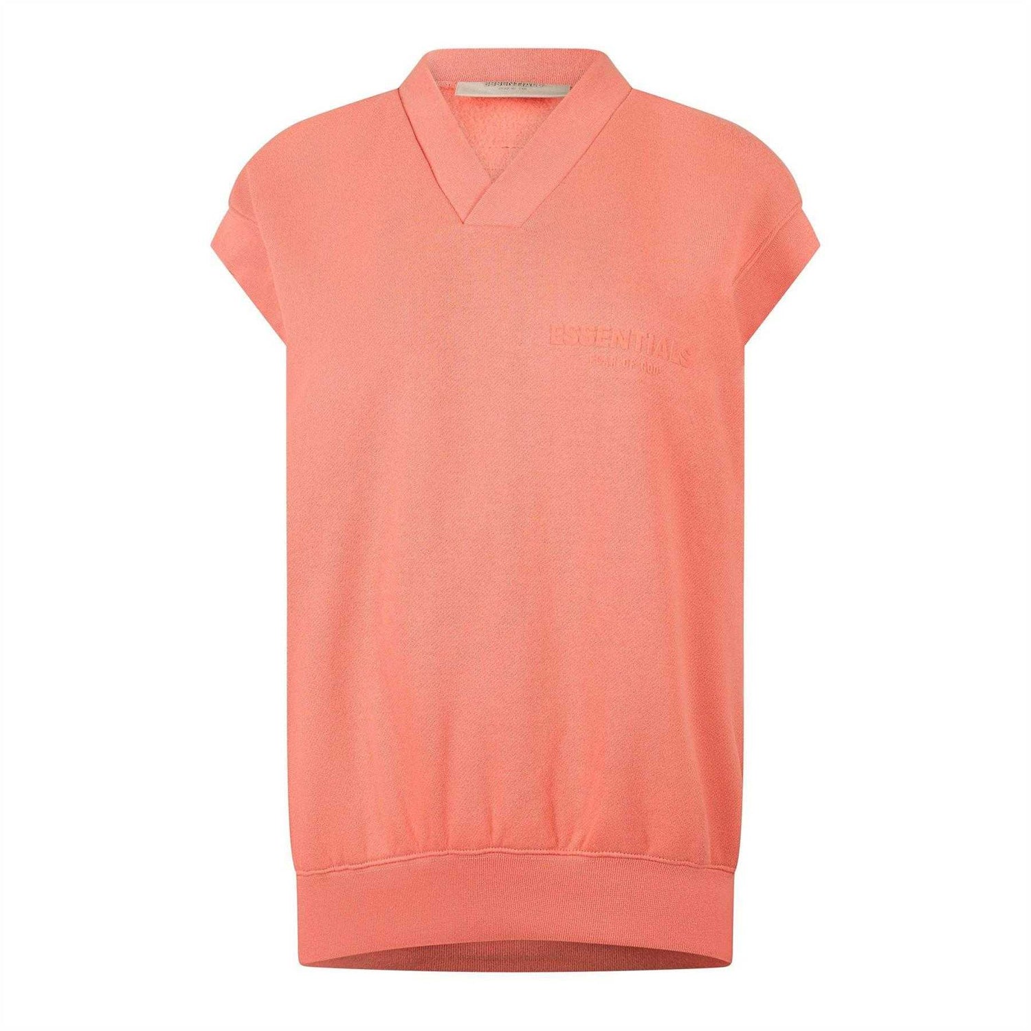 Coral - Front - Fear Of God Essentials Womens-Ladies Knitted Sweater Vest