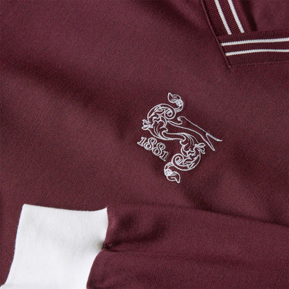 Burgundy - Side - Slazenger Womens-Ladies Off-Court Afterplay Pullover