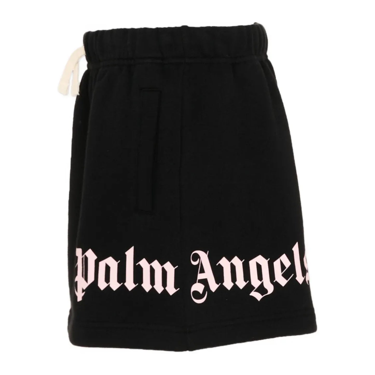 Black - Side - Palm Angels Girls Classic Oversized Logo Mini Skirt