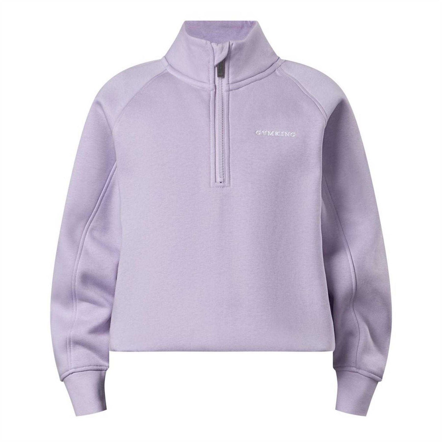 Hyacinth - Front - Gym King Childrens-Kids 365 Funnel Neck Raglan Sweatshirt