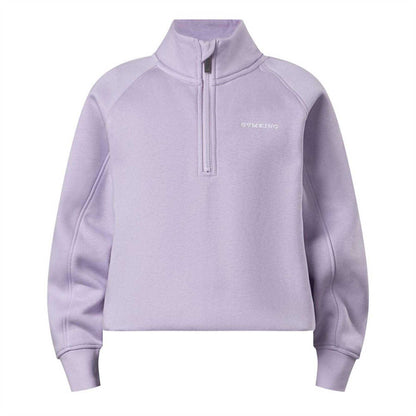 Hyacinth - Front - Gym King Childrens-Kids 365 Funnel Neck Raglan Sweatshirt