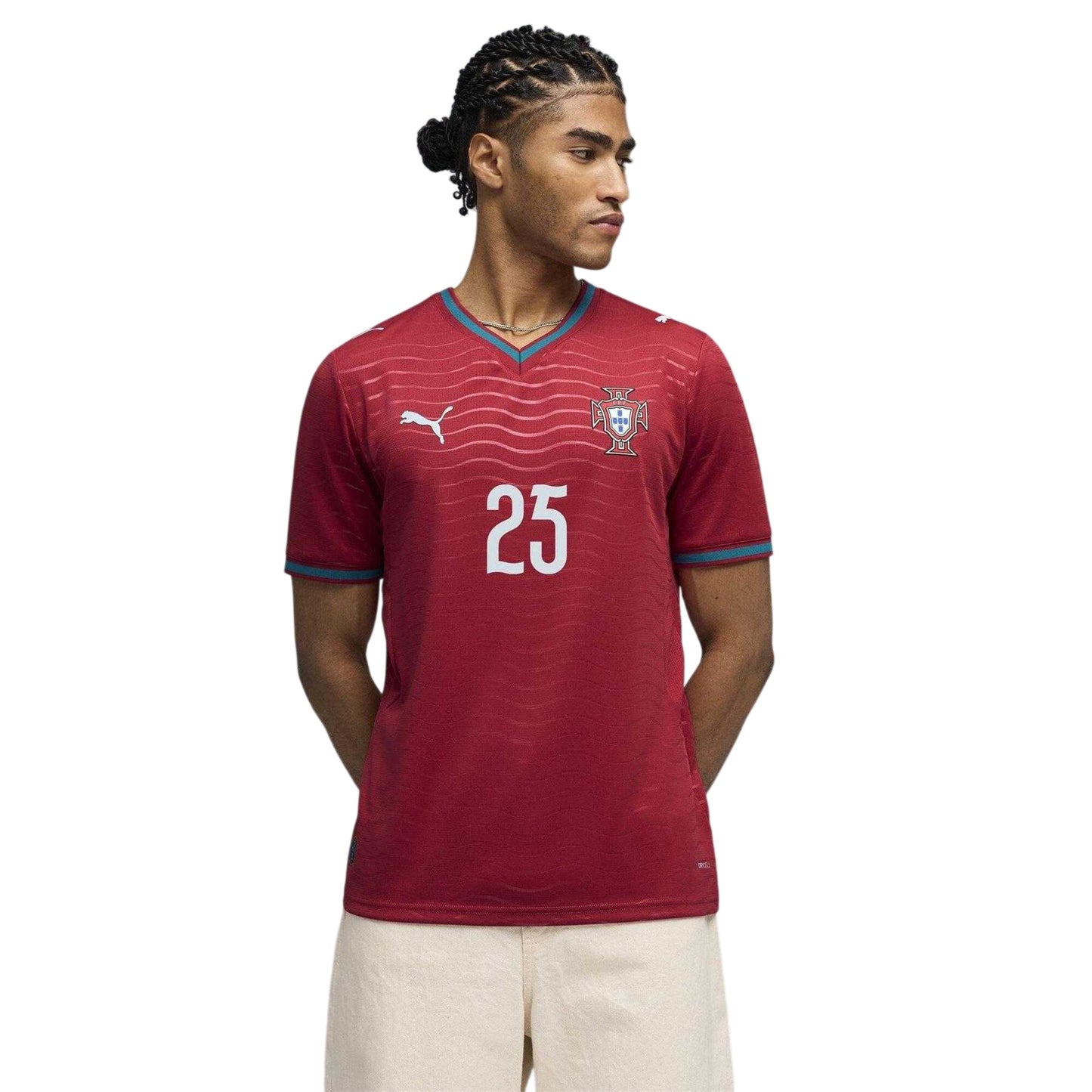 Red - Lifestyle - Puma Mens Mendes 2026 Portugal FC Home Jersey
