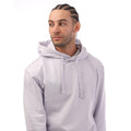Purple - Side - Hugo Mens Dapo Logo Hoodie