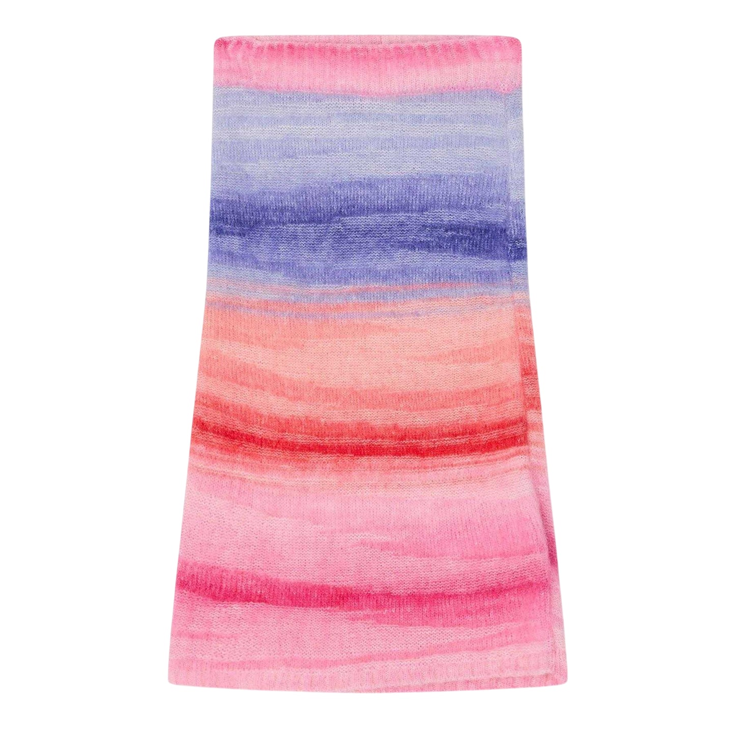 Multicoloured - Front - Missoni Childrens-Kids Gradient Wool Blend Mini Skirt
