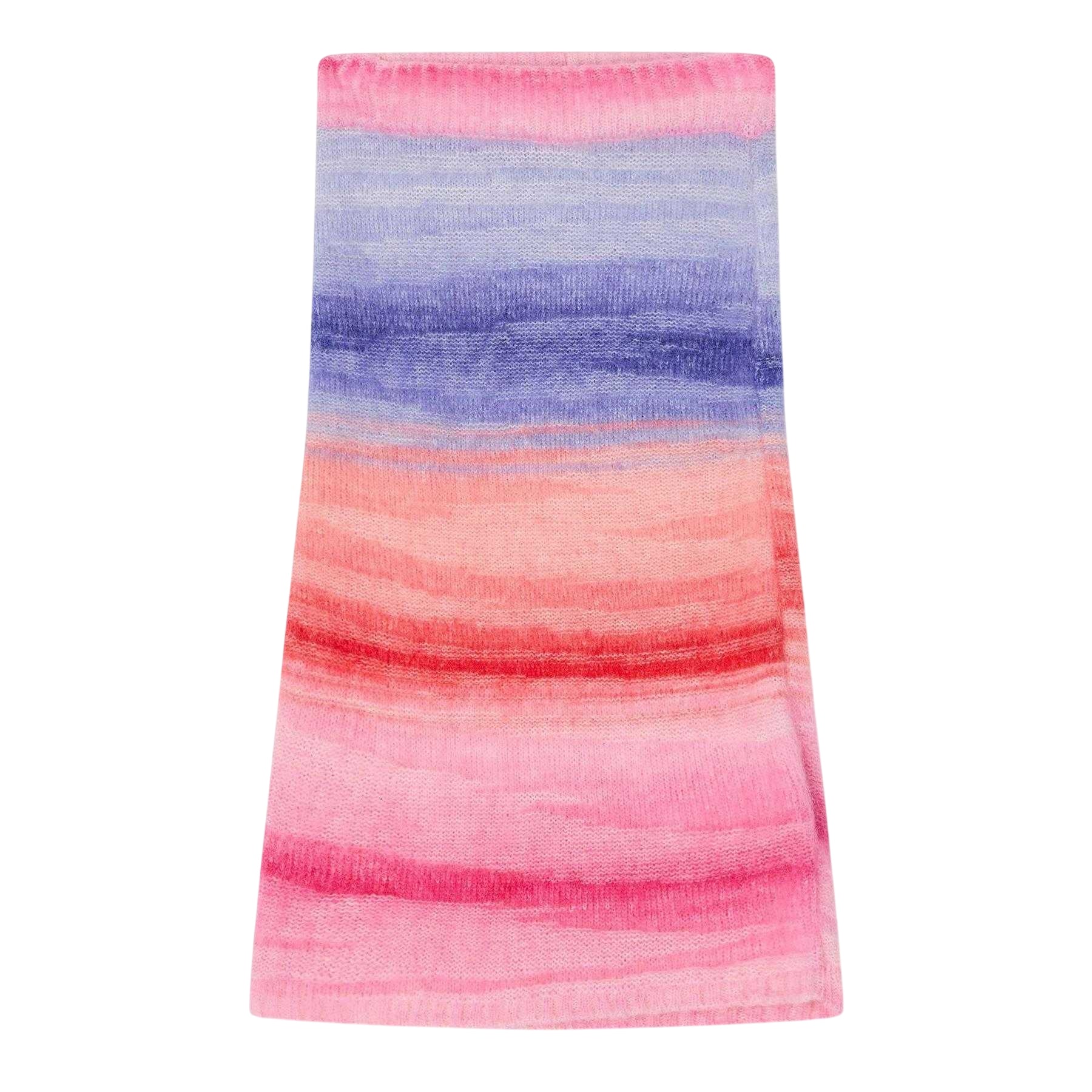 Multicoloured - Front - Missoni Childrens-Kids Gradient Wool Blend Mini Skirt