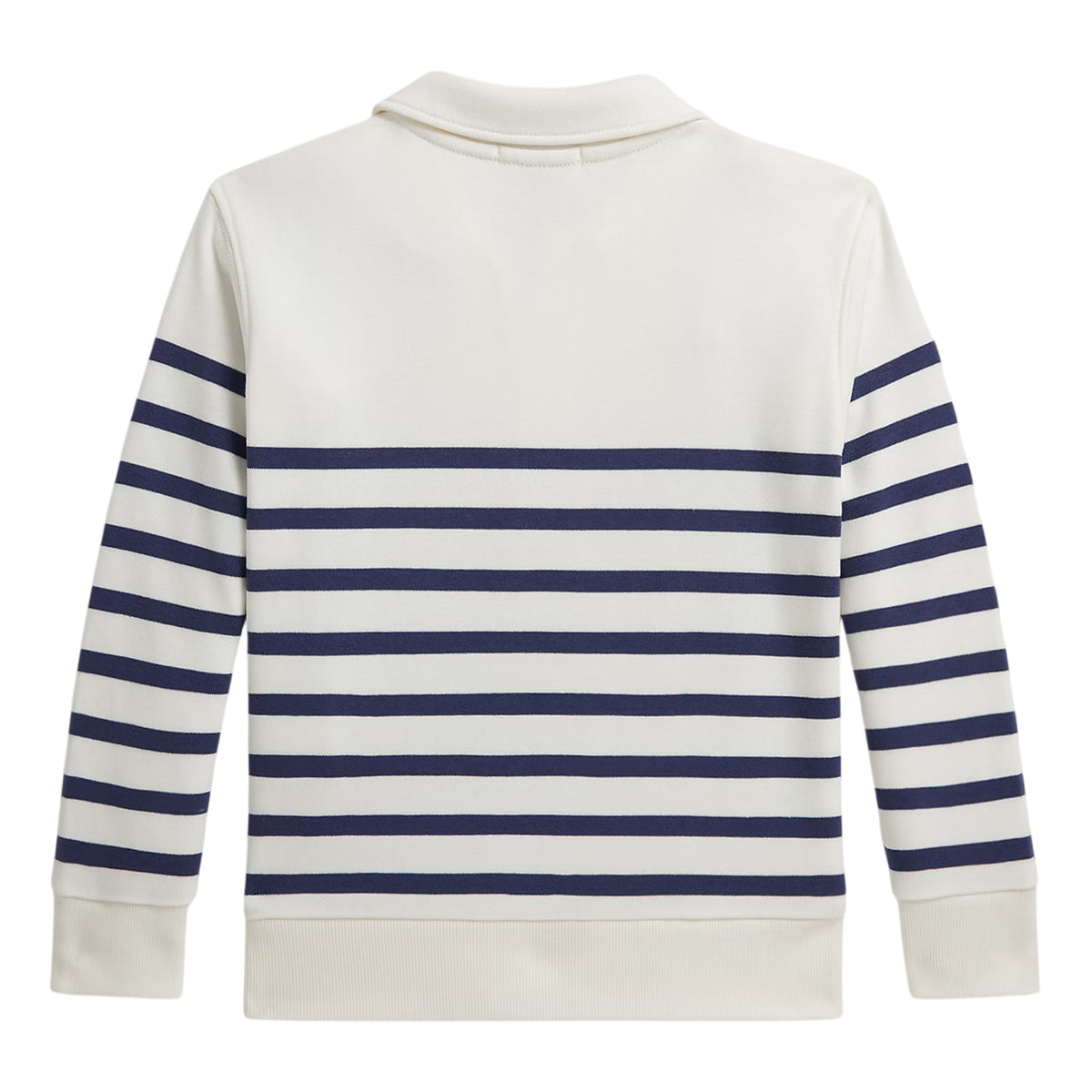 Multicoloured Stripe - Back - Ralph Lauren Childrens-Kids Striped Fleece Quarter Zip Sweatshirt