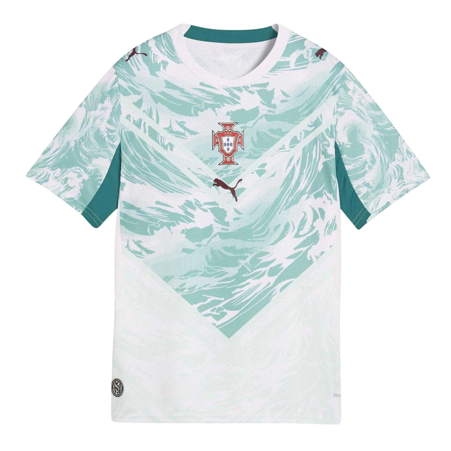 White-Green - Front - Puma Childrens-Kids World Cup 2026 Portugal FC Away Shirt