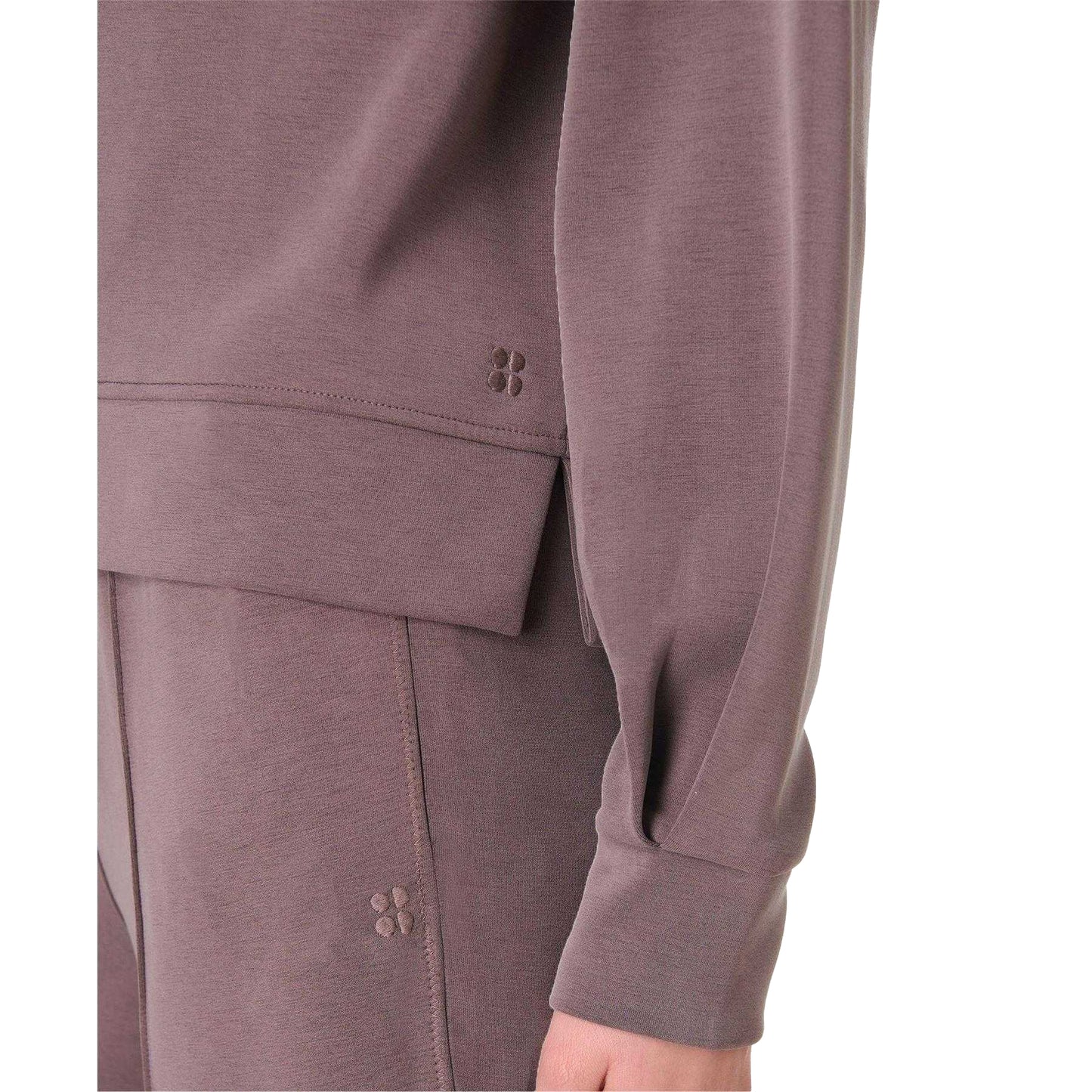 Sable-Brown - Lifestyle - Sweaty Betty Womens-Ladies Crew Neck Crop Sweatshirt