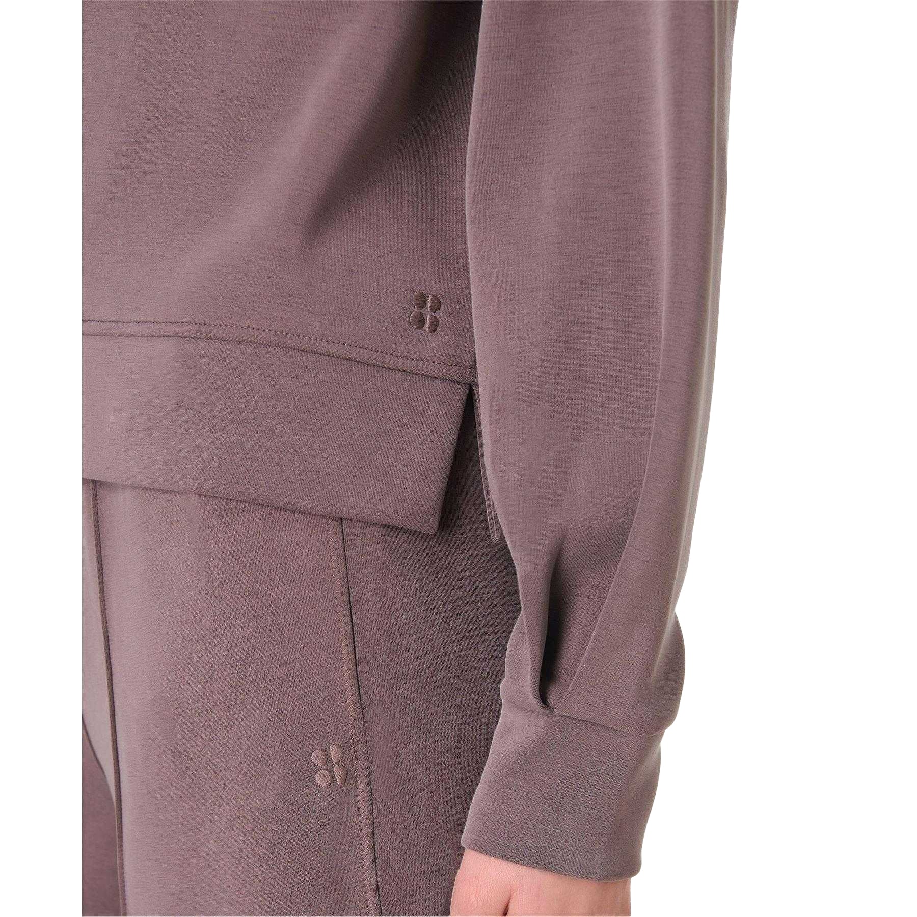 Sable-Brown - Lifestyle - Sweaty Betty Womens-Ladies Crew Neck Crop Sweatshirt