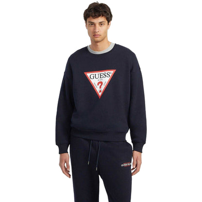 Ocean Blue - Lifestyle - Guess Mens Triangle Oversized Sweatshirt