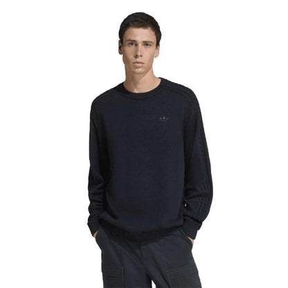 Black - Lifestyle - Adidas Mens Originals Crew Neck Relaxed Fit Raglan Sweatshirt