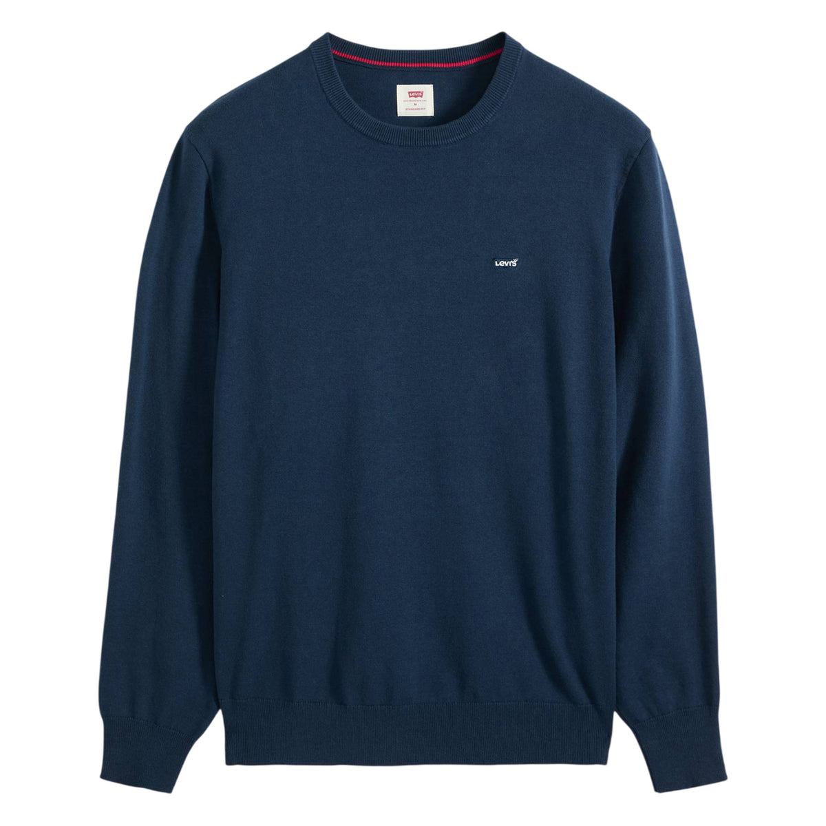 Naval Academy - Front - Levis Mens Embroidered Logo Crew Neck Sweater Top