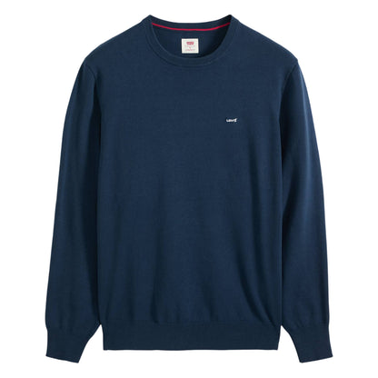 Naval Academy - Front - Levis Mens Embroidered Logo Crew Neck Sweater Top