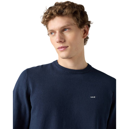 Naval Academy - Side - Levis Mens Embroidered Logo Crew Neck Sweater Top