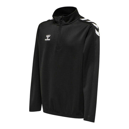 Black - Side - Hummel Mens Core XK Polyester Half Zip Sweatshirt